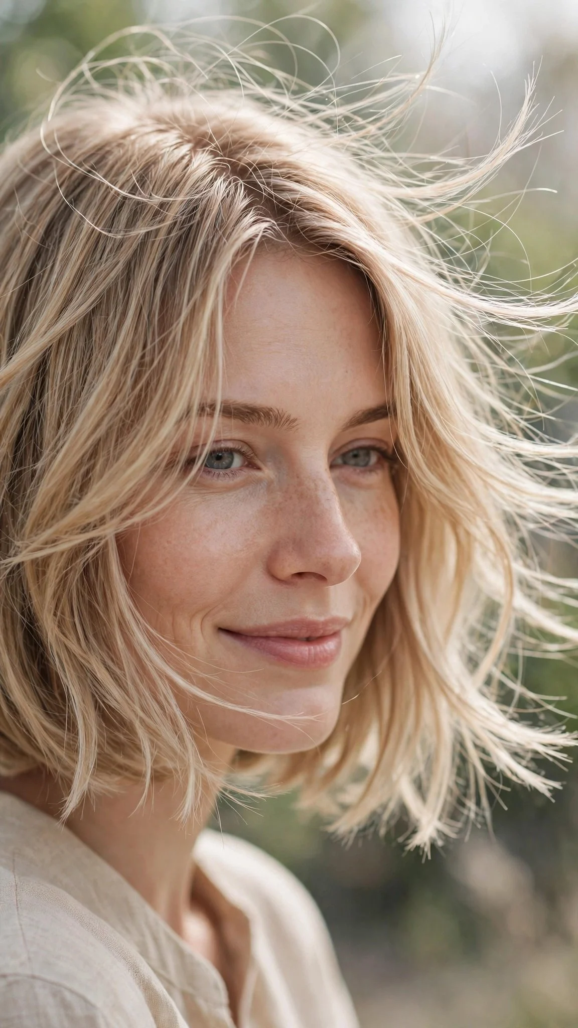 Chin Bob With Wispy Ends