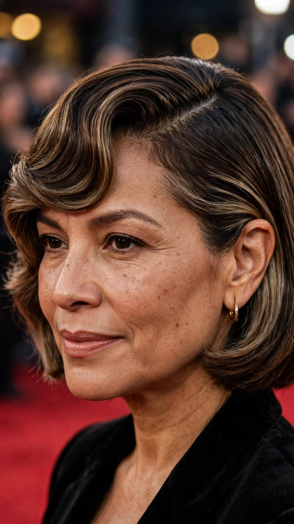 Chin-Length Bob With Deep Side Part