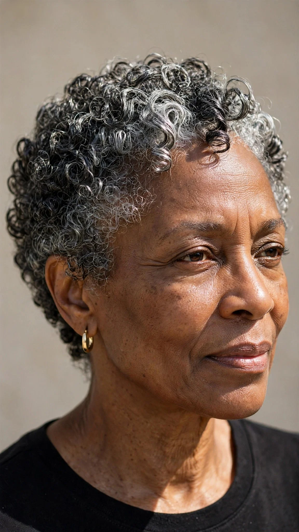 Gray-Blended Short Wash and Go