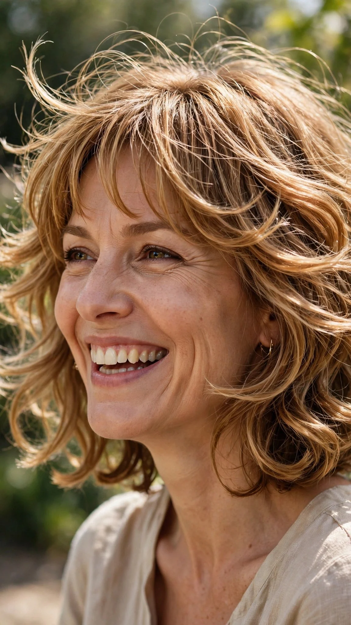 Bouncy Choppy Bob With Airy Bangs