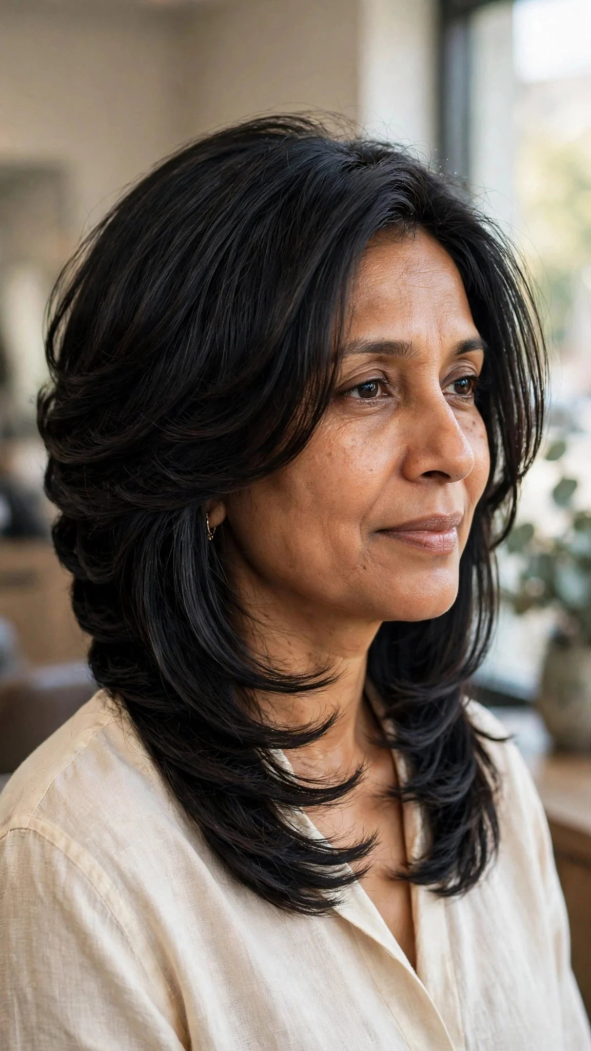 Long-Layered Stacked Bob