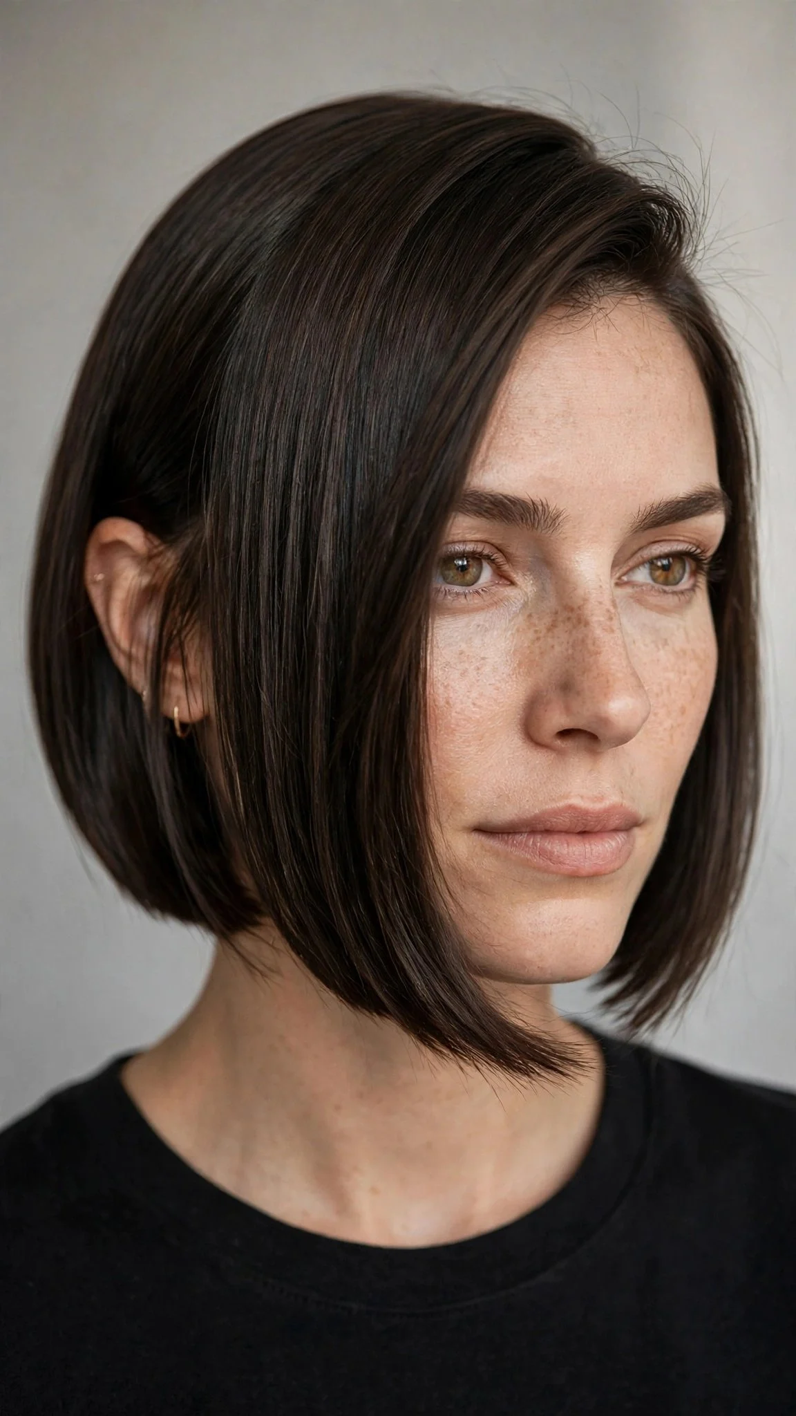 Chin-Length Bob With Side Part