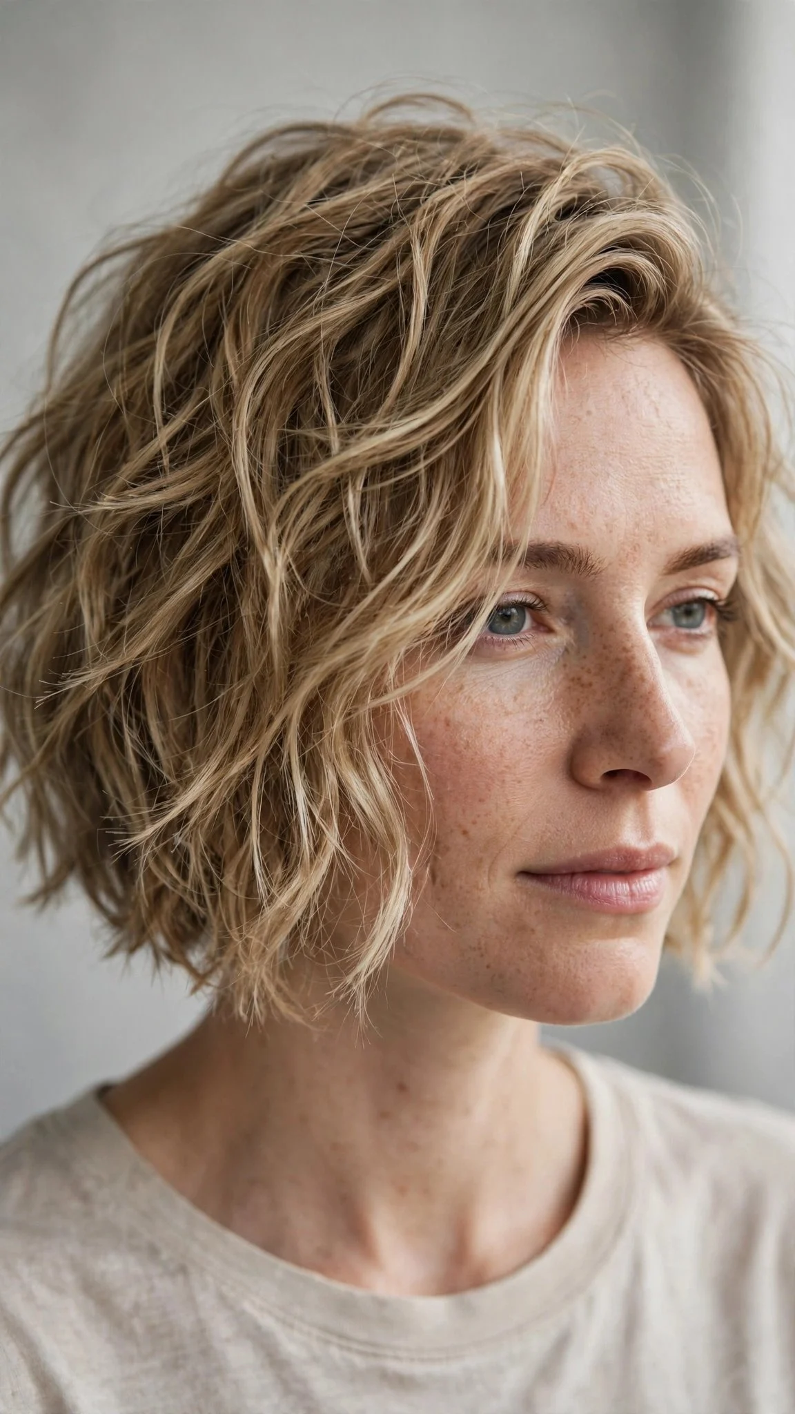 Textured Chin-Length Cut