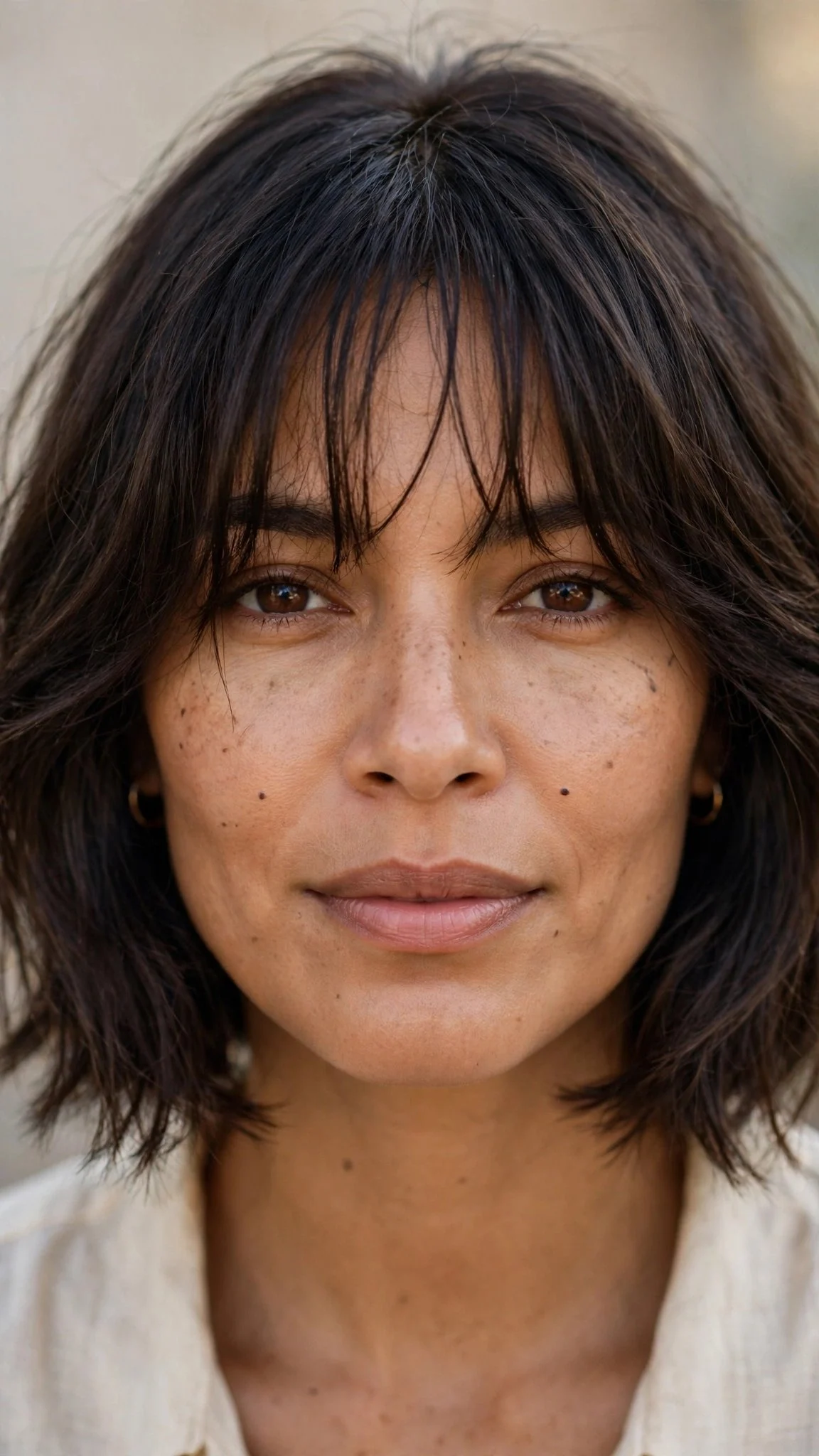 Jaw-Length Bob With Birkin Fringe