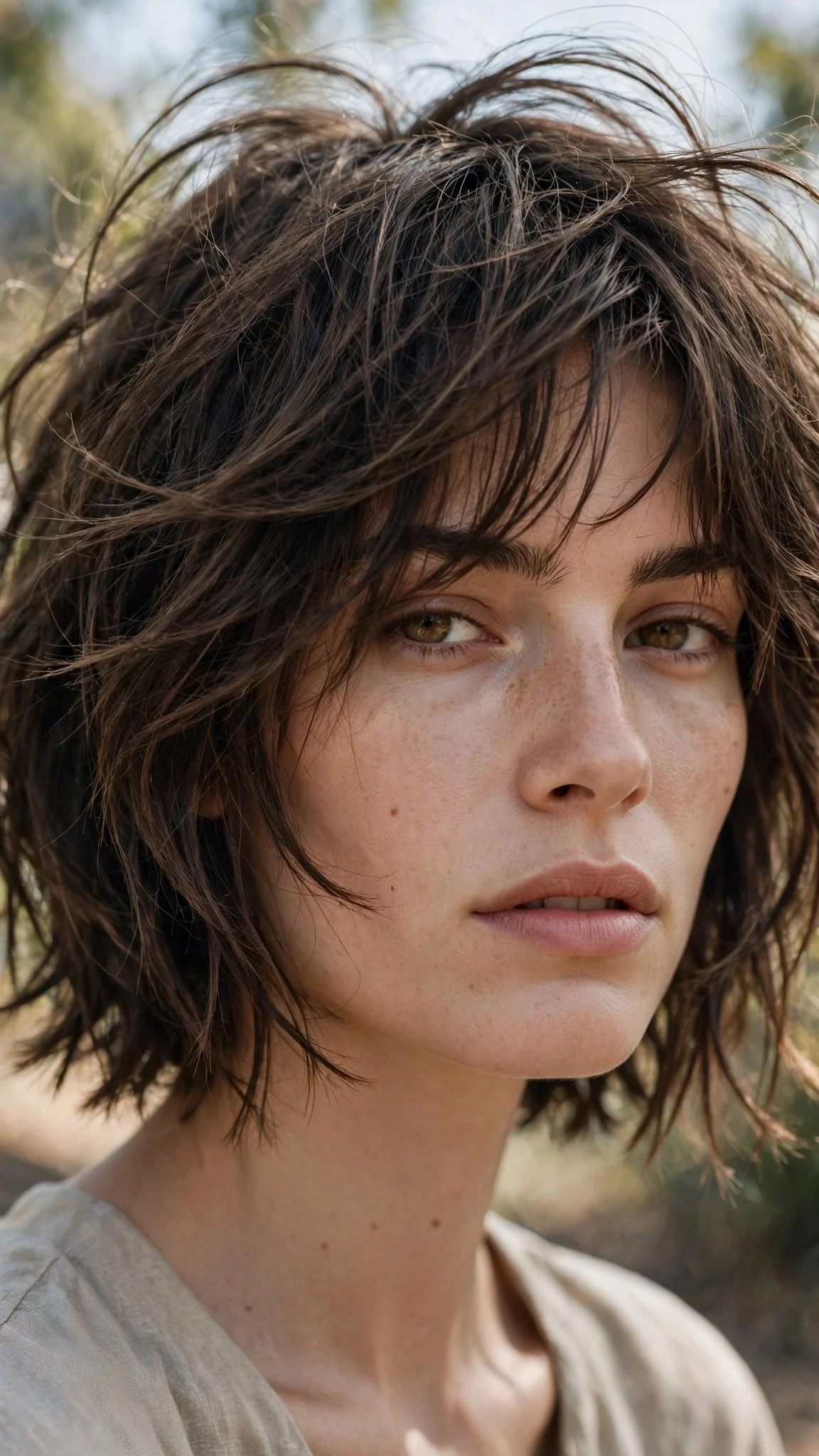 Messy-Chic Choppy Bob