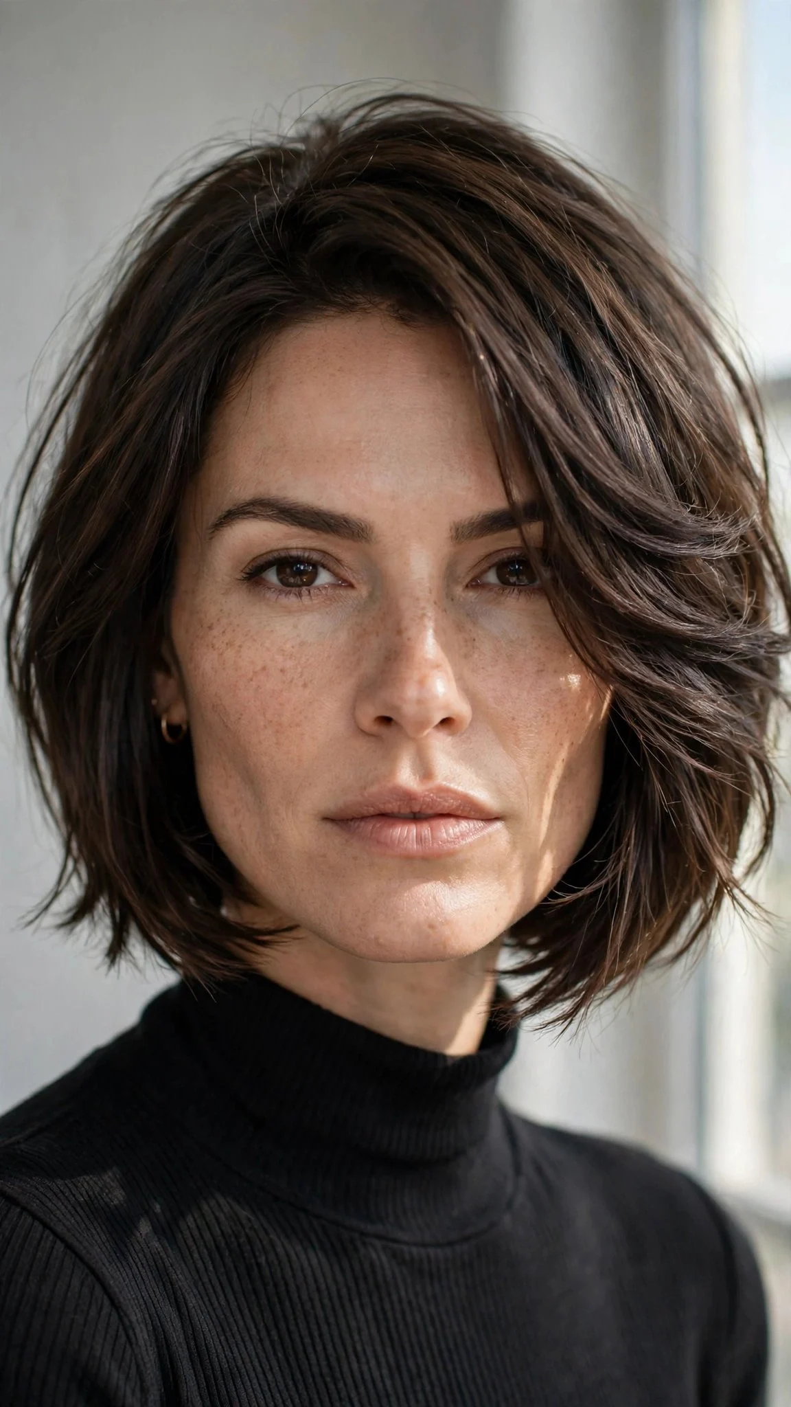 Chin-Length Layered Bob