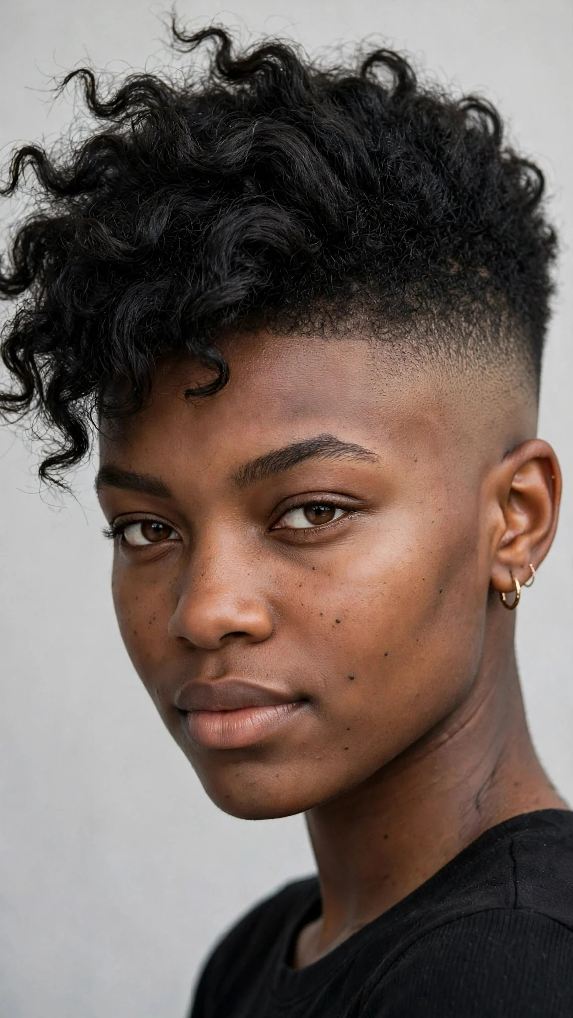 Shaved Side with Tapered Fade