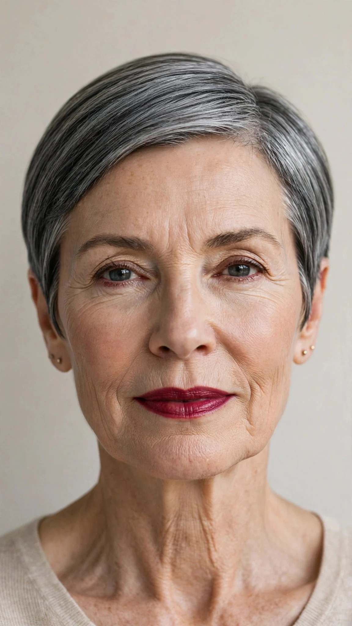 Ear-Length Sleek Crop