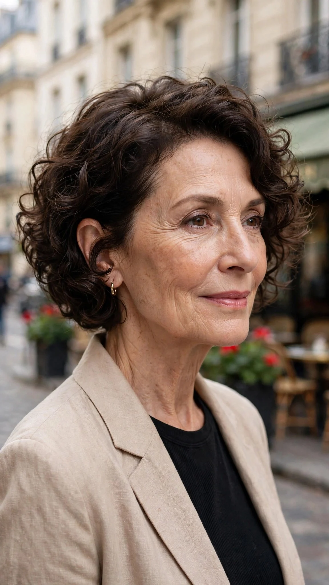 The Curly French Bob