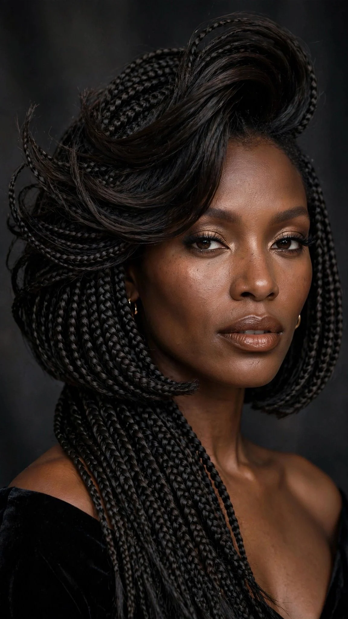 Side-Swept Bob Braids