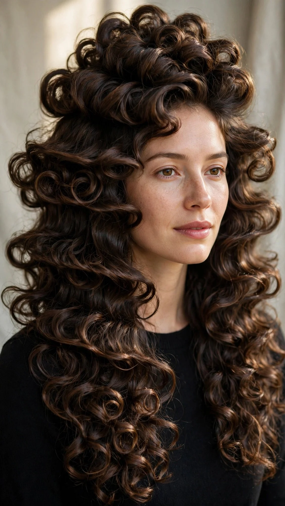 Sculpted Long Curls With Deep Layers