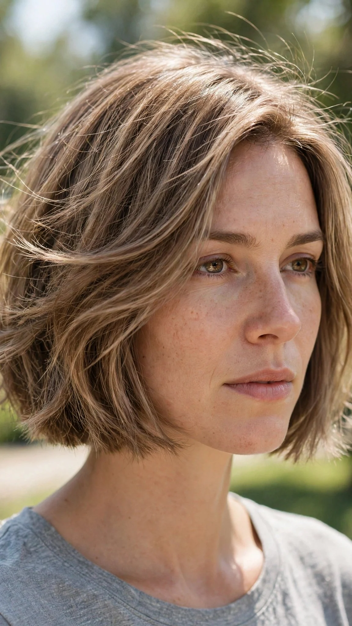 Softly Chopped Blunt Bob