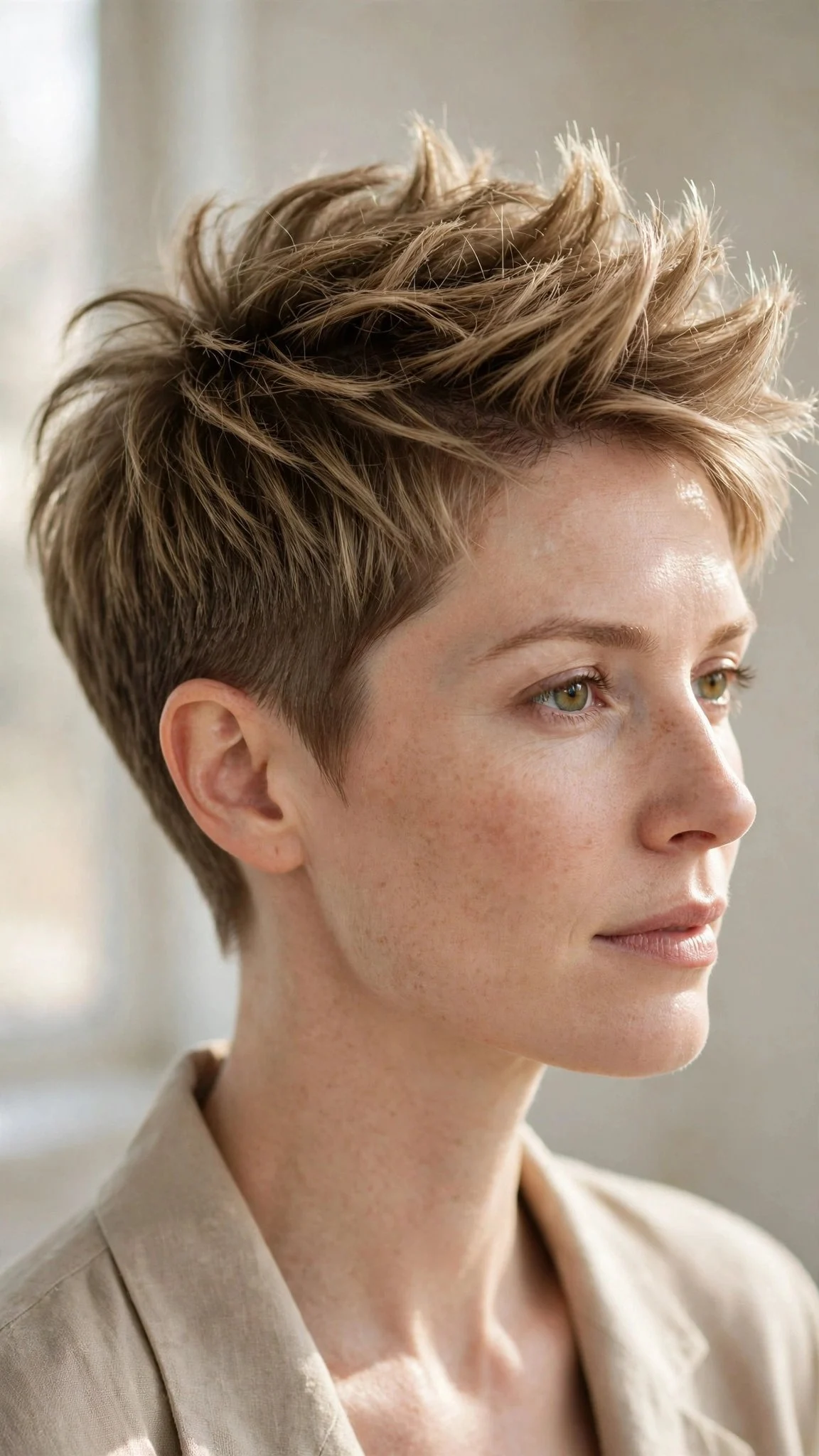 Tapered Nape Pixie