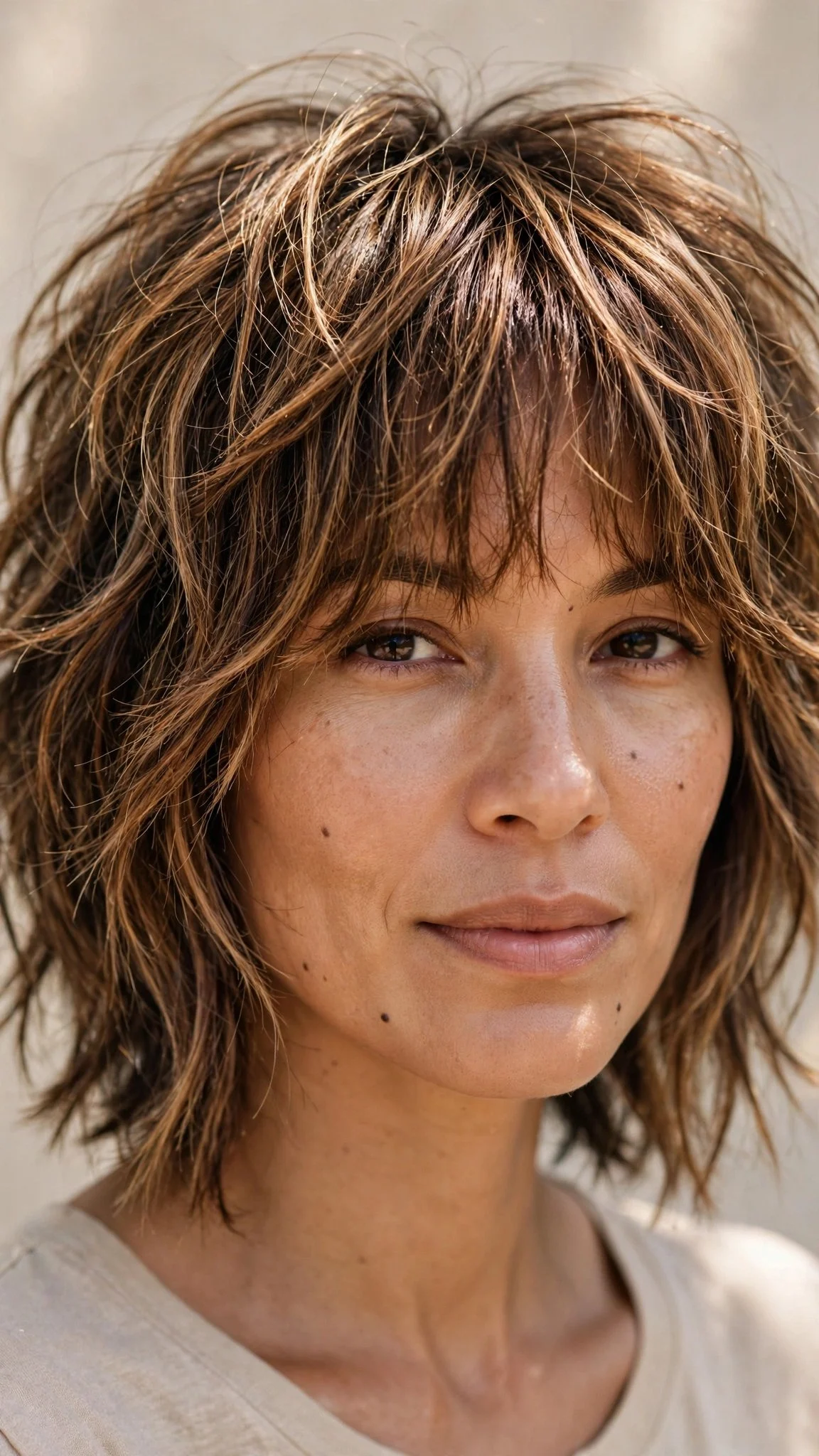Shaggy Bob With Birkin Bangs