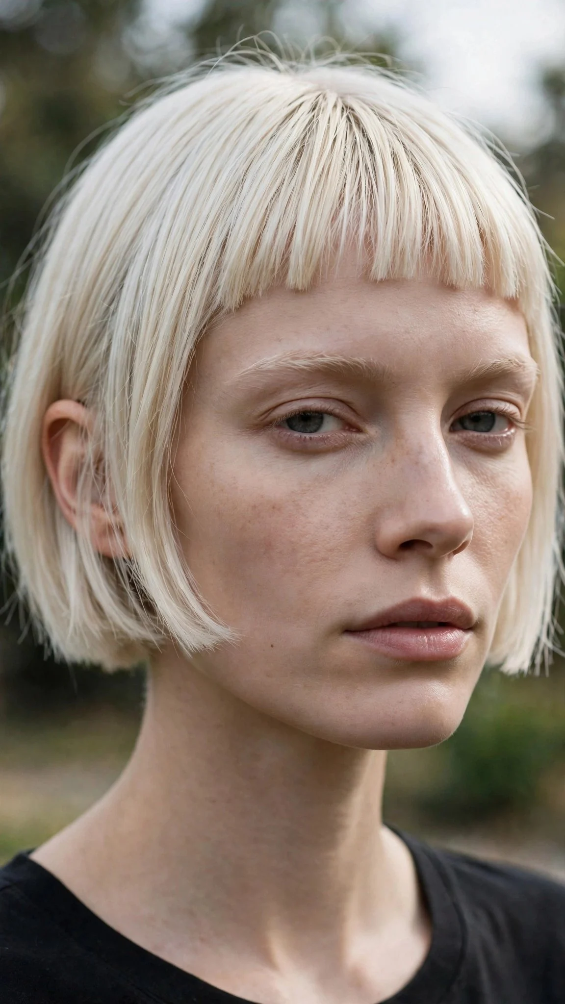 Short Bob With Micro Bangs