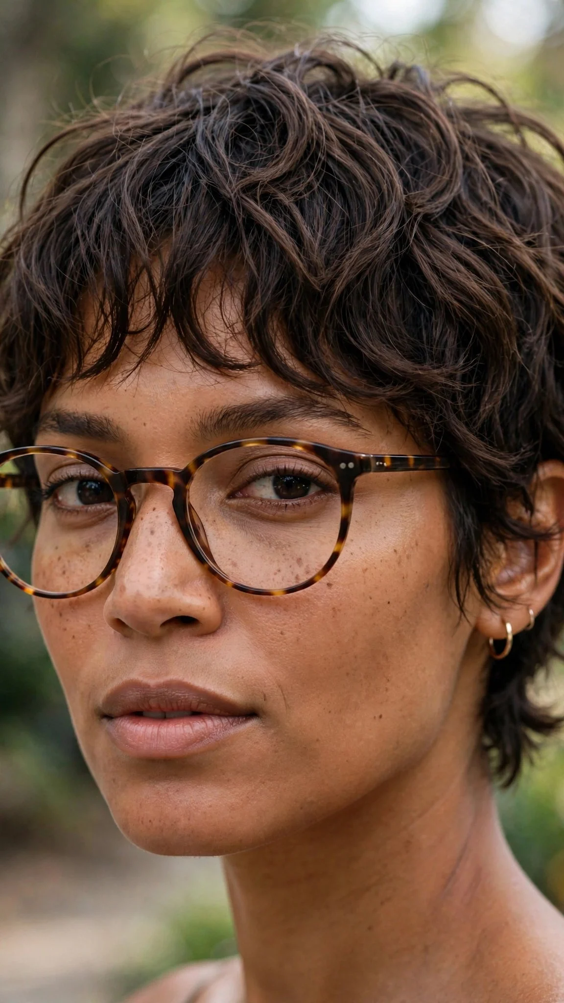 Wavy Pixie with Natural Texture