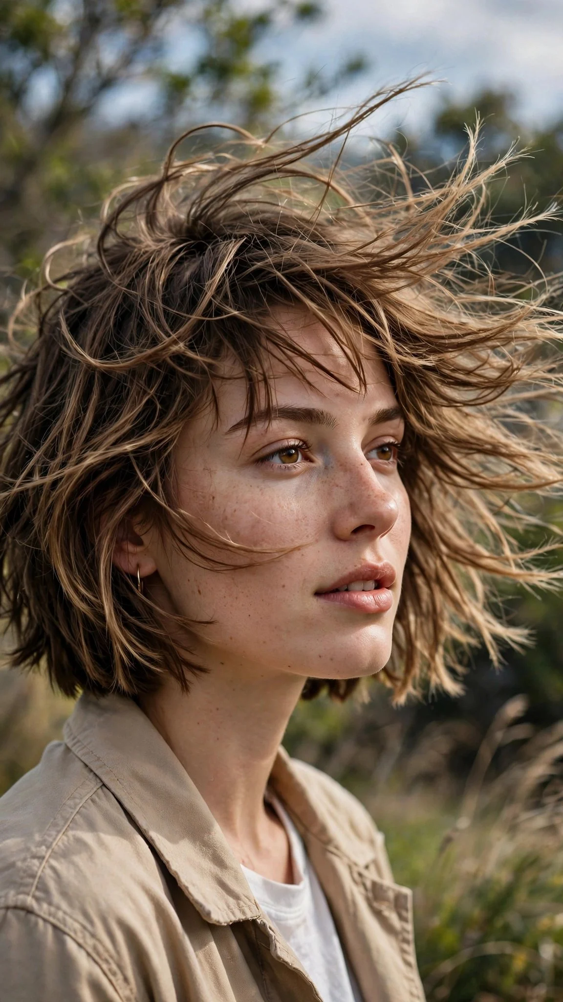 Wind-Swept Choppy Bob