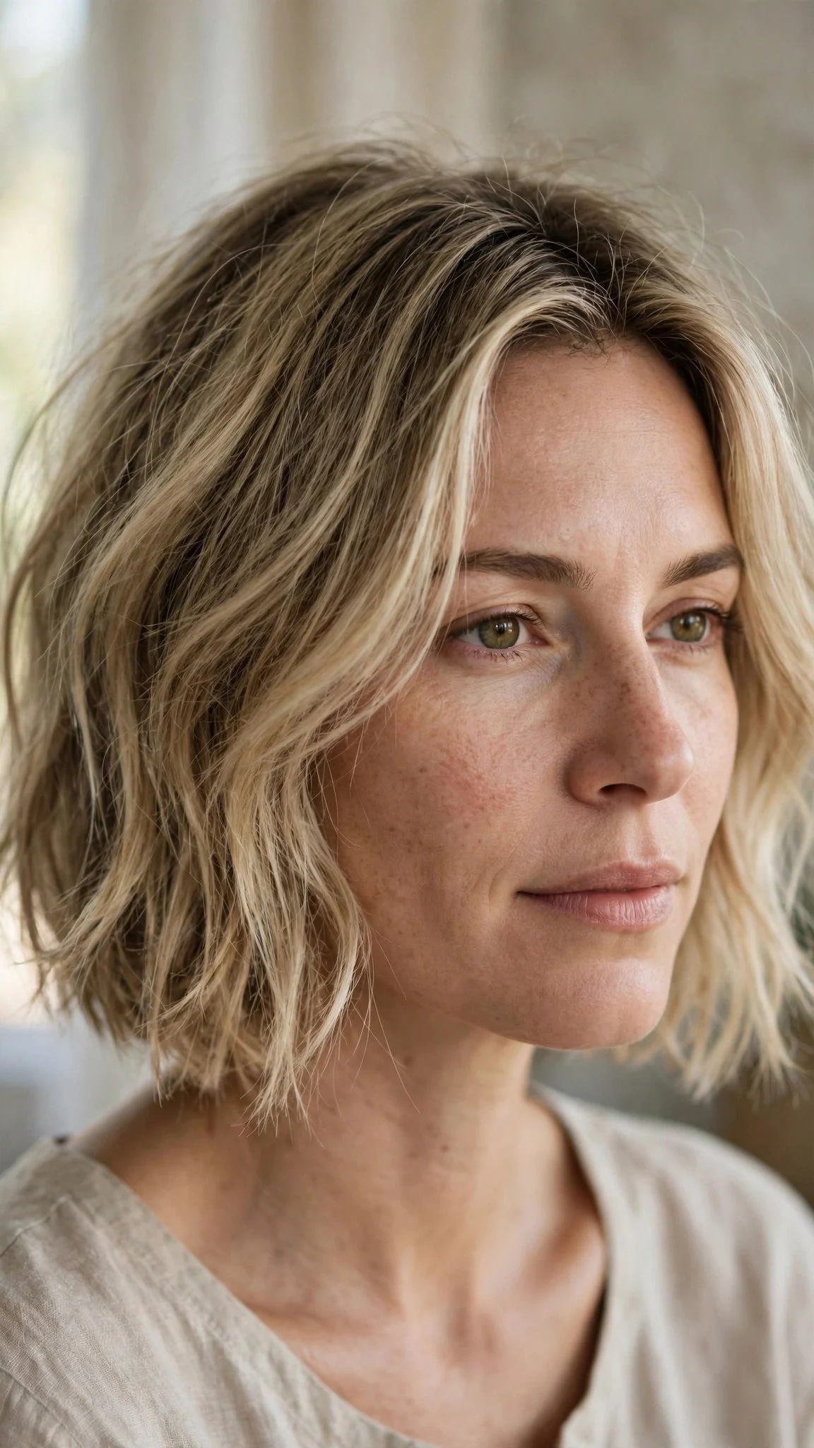 Air-Dried Effortless French Bob